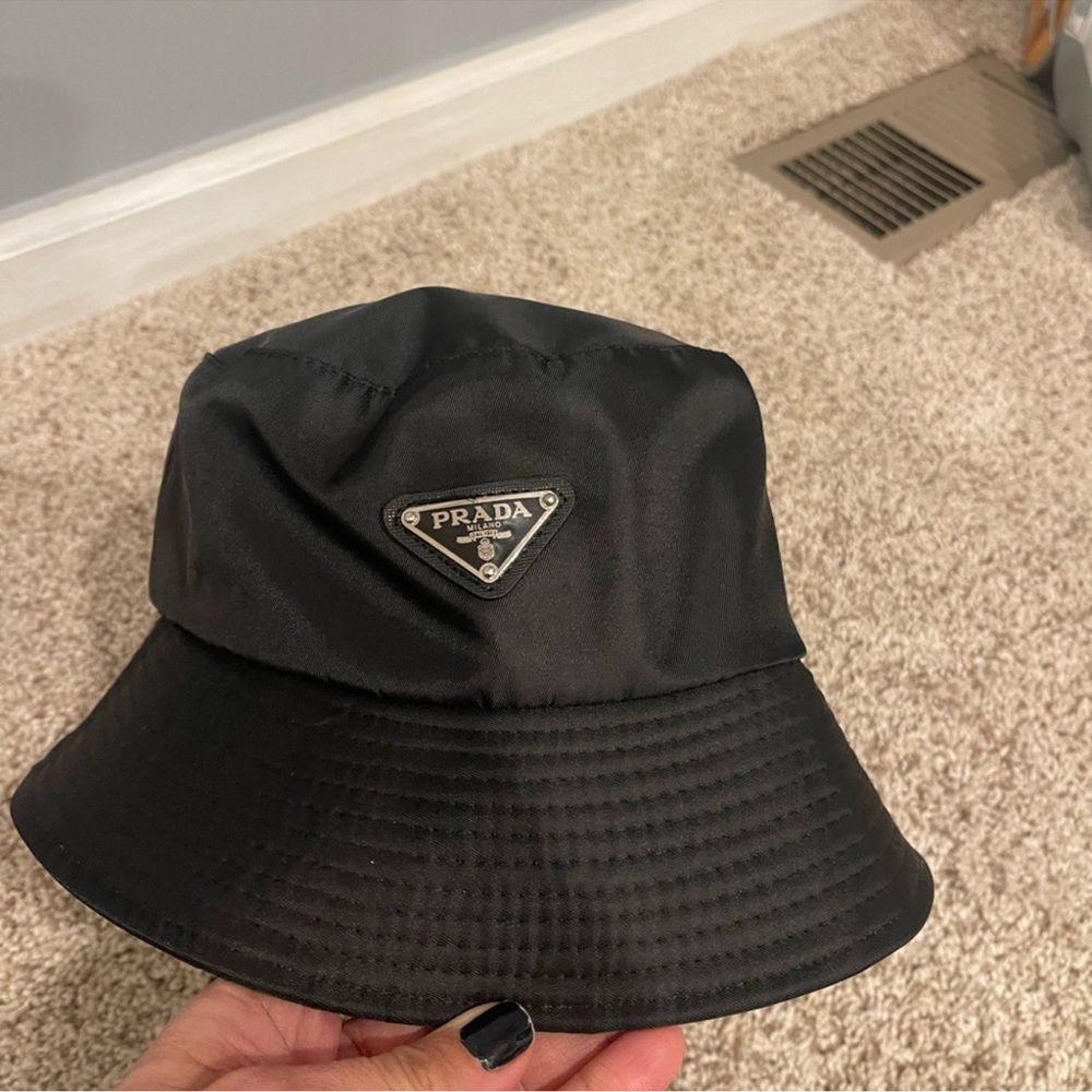 Prada Black Bucket Hat